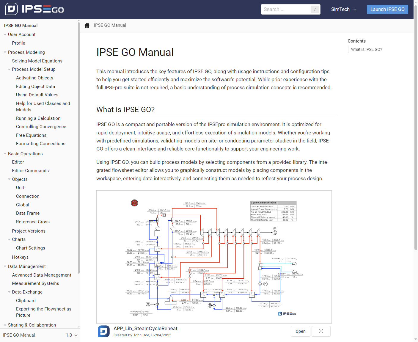 New IPSE GO application manual